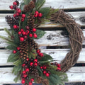 Christmas Artifical Grapevine Wreath 40cm